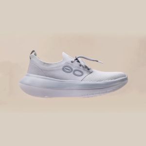 OOFOS Mens OOmy Stride Glacier รองเท้าเพื่อการฟื้นฟู