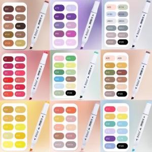 10/30สีน้ำมันสองหัวปากกามาร์กเกอร์ชุดสีผิวนักเรียนศิลปะสีน้ำปากกากลางแจ้งภาพวาดกราฟฟิตีเครื่องมือสำหรับเด็ก