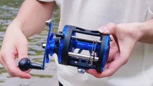 Máy Câu Cá Sougayilang Trolling Drum 3.8:1 Tỷ Lệ Truyền Động 3 + 1 BB Dây Kim Loại Hướng Dẫn Sử Dụng Dây Kim Loại Chống Nước Chống Ăn Mòn Cho Cá Lớn