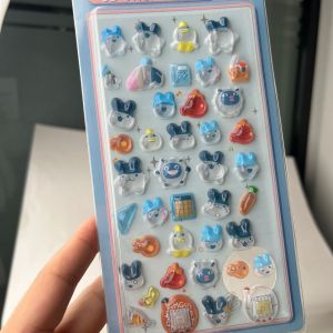 Bandai | 3D Solid Core Solid Core Sticker Cartoon Transparent Bubble Sticker for Mobile Phones Computers and Desktop Decoration Stickers