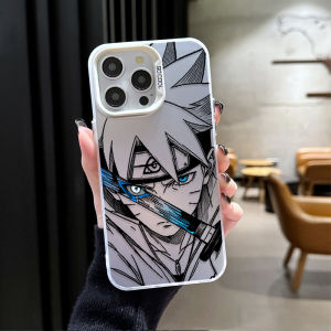 Bandai | Ốp Điện Thoại Mờ Anime Naruto Sasuke Boruto Cho Xiaomi Redmi Note Series 11S 10S 9S - Vỏ Cứng Hai Lớp Chống Trầy Xước
