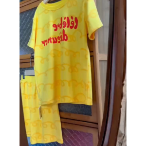 【พร้อมส่ง】「สินค้าลิขสิทธิ์แท้」IRIS KIDS bebe 25ss IKT2308 Cheese set สไตส์เกาหลี ผ้านุ่ม ใส่สบาย ชุดเซ็ทเด็กน่ารัก ชุดเด็กแฟชั่น