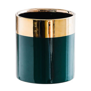 Gold Ceramic Flower Pot Luxury Nordic Christmas Floral Green Silver Simple Rose Gold European Style Vase for Flowers Or Plants