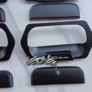 Paket Variasi Outer Pintu & Handle Tank Cover Mobil Avanza Lama 2004 - 2011 TRD Sportivo Hitam