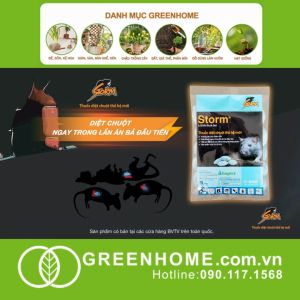 Thuốc Diệt Chuột Greenhome Storm Sinh Học Thế Hệ Mới Tận Gốc Cả Tổ An Toàn Với Người Vật Nuôi