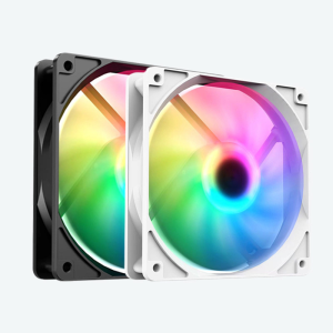 Desktop computer case fan 12cm silent cooling RGB color changing light LED large 4P internal luminous dazzling color