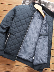 Winter Mens Sports Cotton Jacket Outwear Windproof Stand-up Collar Thermal Youth Cotton-Padded Jacket Winter Black Thickened Cotton Jacket Men