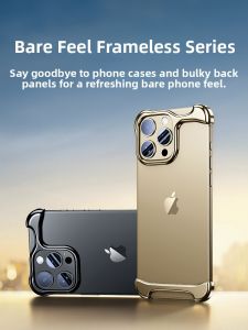 COUNTLESS | iPhone 16 Pro Max Metal Frameless Protective Shell Shockproof Heat Dissipation Simplicity Design Custom Creative Design