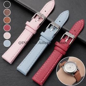 Ultra-thin Watch Band Vintage Cowhide Leather Watches Strap 10mm 12mm 14mm 16mm Sport Smartwatch Bracelets Replacement Wristband