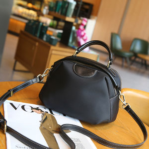 SIFULUN | PU Leather with Oxford Fabric Light and Minimal Small Circle Bag