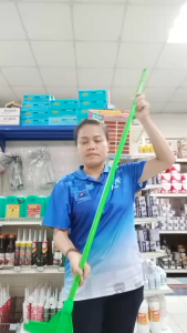 ไม้ถูพื้นหัวสปริงหนีบ ไม้ถูกพื้นแบบหนีบ พร้อมผ้า 10 นิ้ว หัวหนีบเหล็ก ไม้ม็อบถูพื้นหัวเหล็กหนีบ