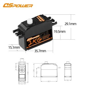 DSPOWER 2KG 3KG 6KG Waterproof Digital Plastic/Metal Gear Servo Core Motor for 1/10 1/12 1/14 RC Car Helicopter Plane Toy Robot