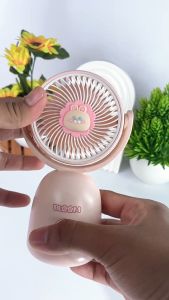 Avvic TYX-9159B Kipas Angin Mini Bloom Karakter Portable Mini Desktop Fan USB Rechargeable