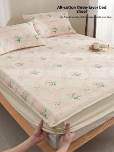 NAIYOUCHENG | Cotton 3-layer Fabric Thick Dustproof Anti-slip Mattress Protector