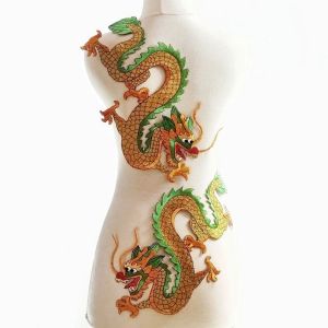 sepasang bordir naga dragon import