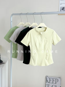 Womens Yoga Fitness Sports Wear Quick Dry Breathable Short Sleeve Top Gym Running Pilates Upper Body Clothing Summer Sportswear