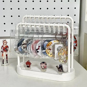 Display Stand Simple Jewelry Storage Badge Organizer MultiFunctional Storage Rack Collectibles Figurines Ornament Rack Christmas