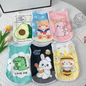 Áo ba lỗ Chó Mèo bằng vải thun co giãn 4 chiều (mẫu mới) - Love Pets Shop