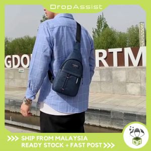 DROPASSIST 1251 2021 Korean Men Fashion Multifunctional casual Messenger Canvas Bag Mini Chest Shoulder Beg