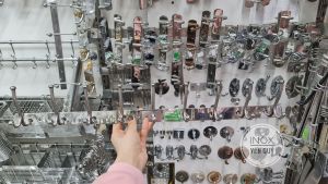 INOX304 Móc treo quần áo gắn tường inox 304 cao cấp - Móc treo quàn áo 5 7 và 9 bi đôi trên dưới