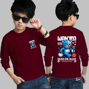 Baju Anak Laki laki Bear Wanted Umur 4-13 Tahun / Kaos Anak Lengan Panjang / sweater anak bahan babyterry Oura BISA COD