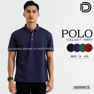 DESINCE Men Polo Shirt Polo Tees Cotton Collar T-shirt Top Baju Kolar Lelaki Premium Color MT 053