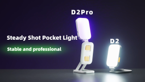MeeGoo Phone Holder Portable with RGB light live stream Holder Adjustable Brightness