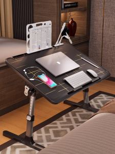 Foldable Bed Desk Adjustable Height Laptop Table Office Small Table Board Lazy Persons Notebook Stand Study Desk