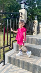 STELAN ANAK RUFFLE BAHAN LINEN KRINGKEL USIA 1-6TAHUN