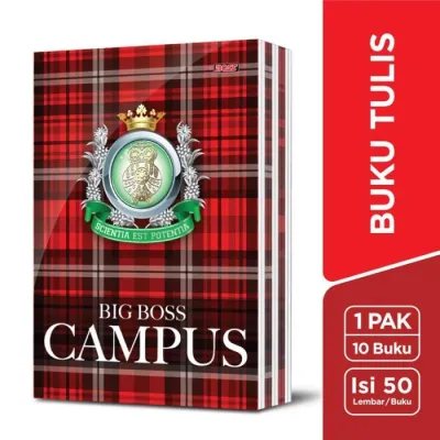 Buku Tulis Big Boss CAMPUS SIDU 50 lembar [Pak isi 10 Buku]