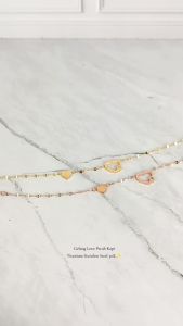 Gelang Tangan Wanita Love Simple Anti Karat Anti Luntur Bisa Cod