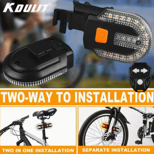 Bicycle Turn Signal Light Rechargeable Wireless Remote Control Taillight LED Lamp MTB Bike Warning Taillight For Night Riding