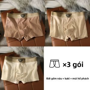 MiiOW | Quần lót nam Catman bằng cotton nguyên chất thoáng khí thấm hút mồ hôi kháng khuẩn cạp vừa quần short bốn góc