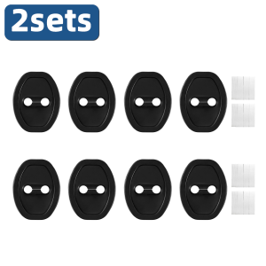 1/2SETS Universal Car Door Lock Protect Cover 4Pcs Per Set Weather Resistant Anti Rust Waterproof Premium Auto Lock Cover Parts