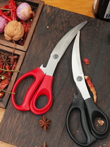 Kitchen Scissors Gunting Dapur Ayam Daging Multipurpose Scissors Cutting Meat Bone BBQ Scissors 厨房剪刀
