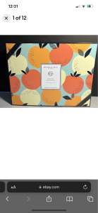 CHARLIE TATE LONDON Orange Blossom Gift Set/Box 3 Piece Designed In England NEW / LAST STOCK!
