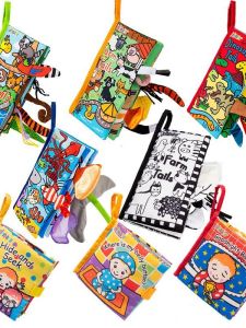 หนังสือเล่นงานฝีมือ Jollybaby สำหรับเด็กวัยเตาะแตะ หนังสือเรียนการศึกษาต้นทางที่ทนทานต่อการกัดและฉีกขาด