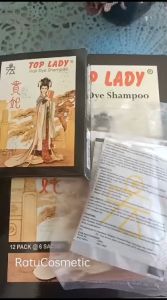 ❤ RatuCosmetic12 ❤ TOP LADY HAIR DYE SAHMPO SACHET 1 BOX ISI 6 SACHET