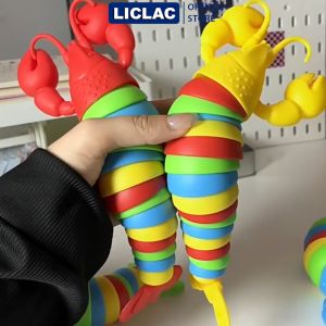 Đồ chơi Con Tôm 3D Có Đèn ( Size Lớn ) chất liệu nhựa ABS an toàn Đồ chơi giải trí giảm stress cho mọi lứa tuổi - LICLAC