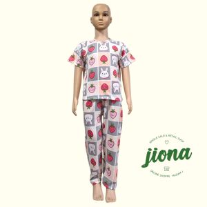 JIONA RTWs T-Shirt Pajama (Kids) for Girls Terno Pajama for Babies Terno Pajama for Kids