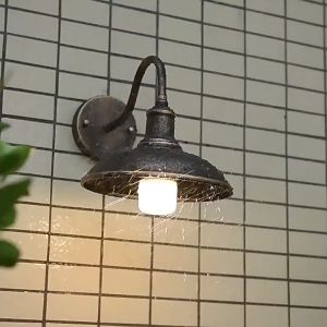 American Outdoor Waterproof Wall Light: Rustic Industrial Wall Light Fixture