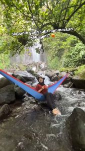 Hammock PREMIUM Double Warna High Quality Tempat Tidur Ayunan Gantung Sleeping Bag Gantung