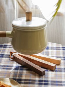 จานรองกาแฟไม้สไตล์ญี่ปุ่น จานรองเครื่องดื่มชาแบบสร้างสรรค์ จานรองถ้วยกาแฟ แผ่นรองอาหาร แผ่นรองสตู๊ดิโออิงฟอร์ม