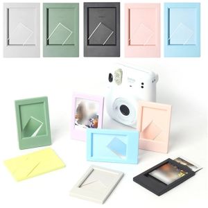 【Bella Room】 3-inch Mini Classic Stand Photo Frame Desktop Decor Photocard Holder Creative Vertical Display Frame