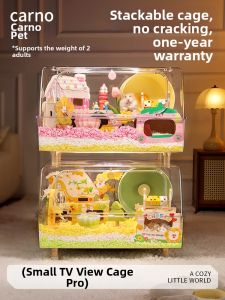 CARNO | Luxury Transparent Hamster Cage For Dwarf Hamsters