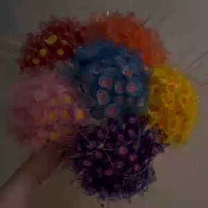 BIN LU 40pcs/Bundle Bouquet SetFlower for Teachers Day Gifts SetFlower BundleTeachers Gift IdeasValentines Gift for TeacherRoses Artificial FlowerFlowers for ValentinesGalaxy RoseReal Rose Flower Bouquet Bulakak Pang Regalo