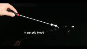 Portable Magnetic Pick Up Tool with LED Light Extendable Pickup Rod Stick