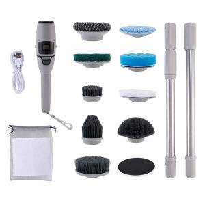 Bàn Chải Làm Sạch Điện Đa Năng 10in1 Thiết Kế Xoay Không Dây Cho Phòng Tắm Nhà Vệ Sinh Dụng Cụ Làm Sạch Xoay Gia Đình