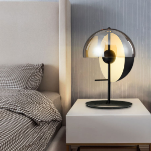 💥Dream Best🔥 Nordic Design Minimalist and Creative Desk Lamp Modern LED Glass Shading Living Room Studio Coffee Shop Table Lamp