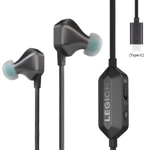 Lenovo | Lenovo Legion Gaming Earphones H7 Esports Headphone 7.1 Sound Card for Game HiFi HiRes HD Audio Ergonomic 1.5m TPE Wine Cable